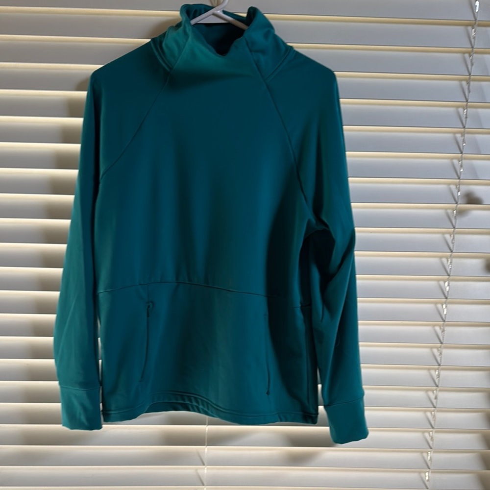 Teal Cowl Neck Women's Sweater